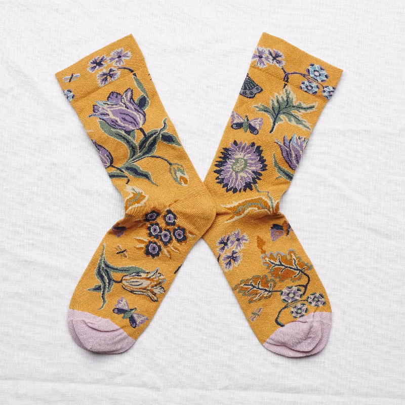 Weekend Savings Bonanza Cauchemar Indienne Socks Ochre