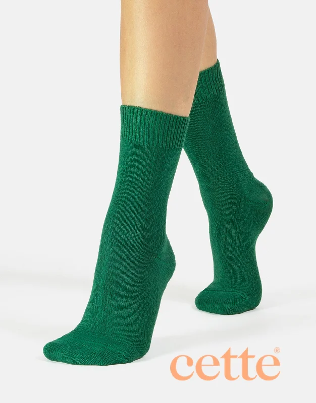 Steal Deal Cette Cosy Cashmere & Merino Blend Sock 281-12 Green