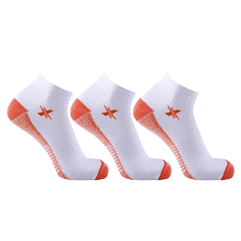 Major Deal Copper-Infused Compression Socks - White Low Cut (3-Pairs)