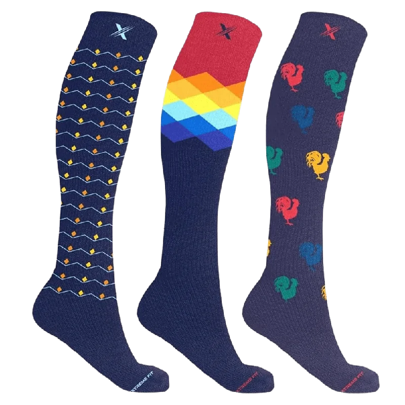 Extra Savings Gradient Compression Socks (3-Pairs)