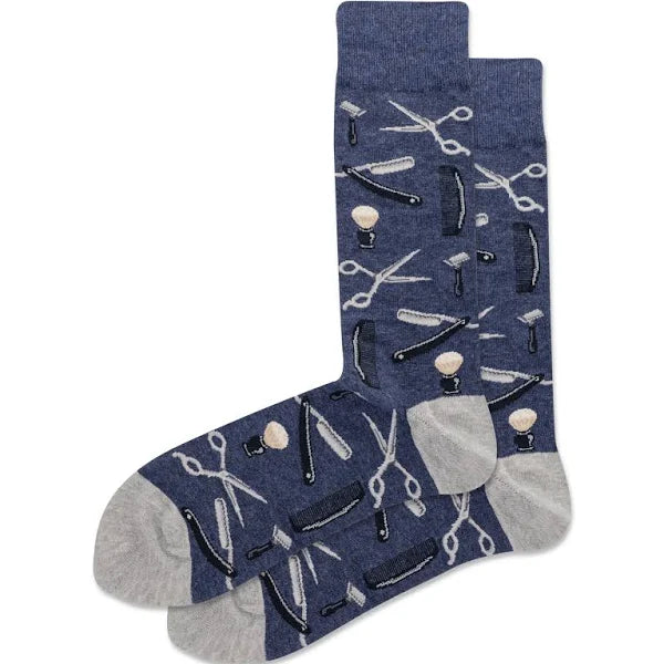 Weekend Deal "Shave" Crew Socks by Hot Sox - Large