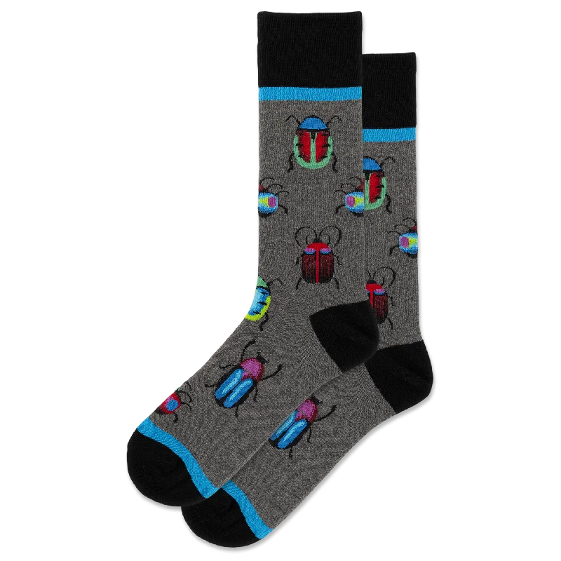 Weekend Discounts to Savor Hot Sox "Bugs" Cotton Dress Crew Socks - Large