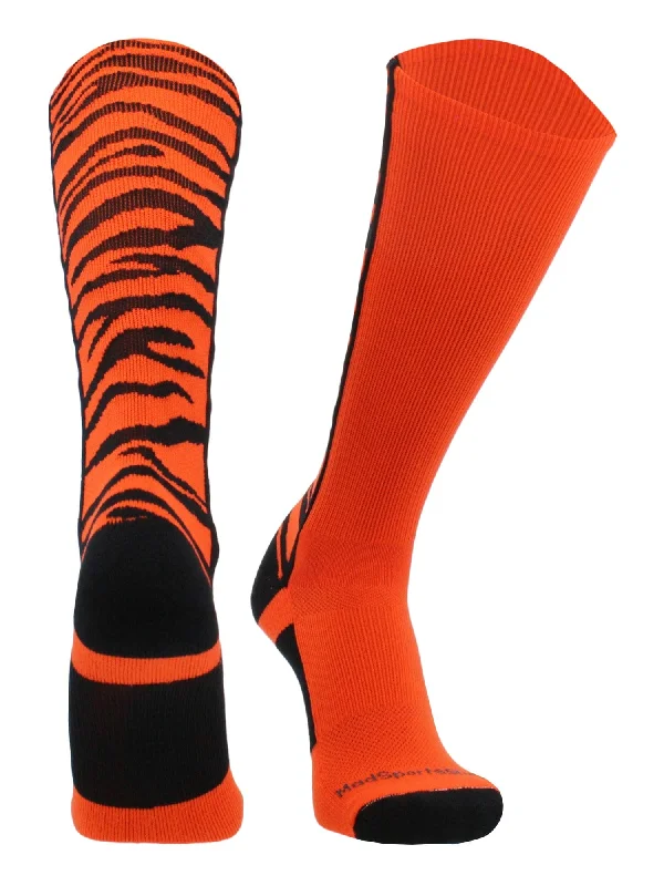 Weekend Specials Just for You Crazy Socks with Safari Tiger Stripes Over the Calf Socks (multiple colors)