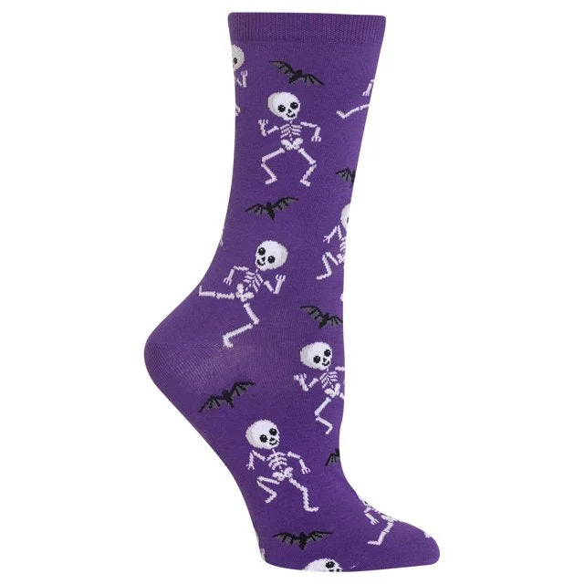 Best Choice "Dancing  Skeleton" Crew Socks by Hot Sox - Large - Sale