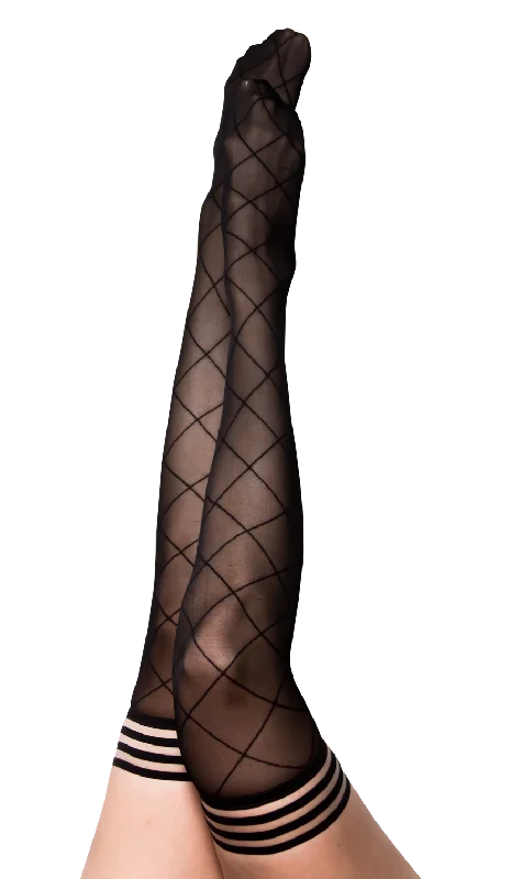 Weekend Deals That Dazzle Diamond Thigh Highs with a no-slip grip