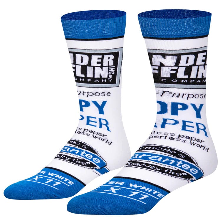 Stock Up Dunder Mifflin Paper Men's Crew Socks