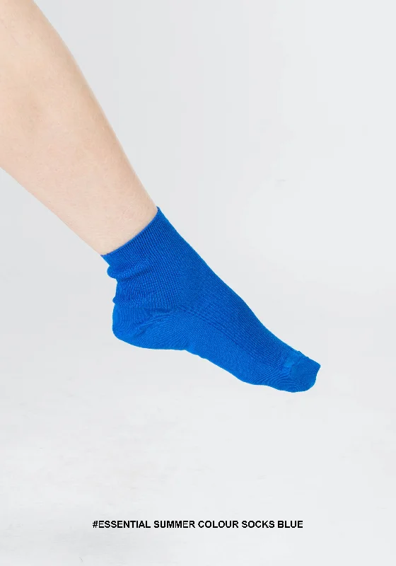 Hurry In Essential Summer Colour Socks Blue