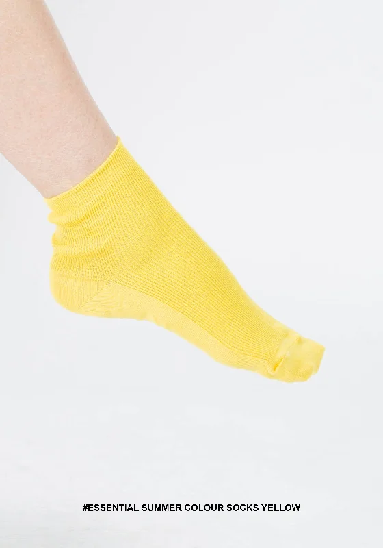 Weekend Special Essential Summer Colour Socks Yellow
