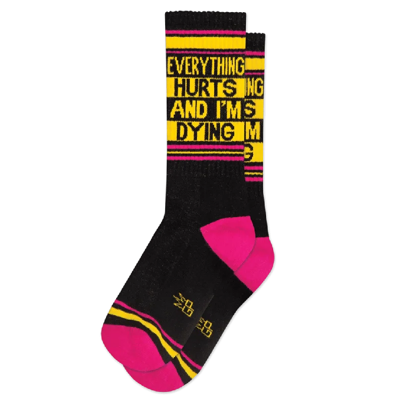 Super Sale Everything Hurts and I'm Dying Unisex Crew Sock