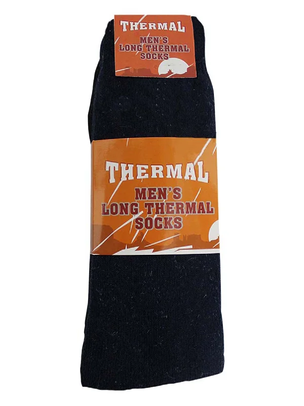 Now Available Gray Black & Navy Blue 3 Pack Long Thermal Mens Socks