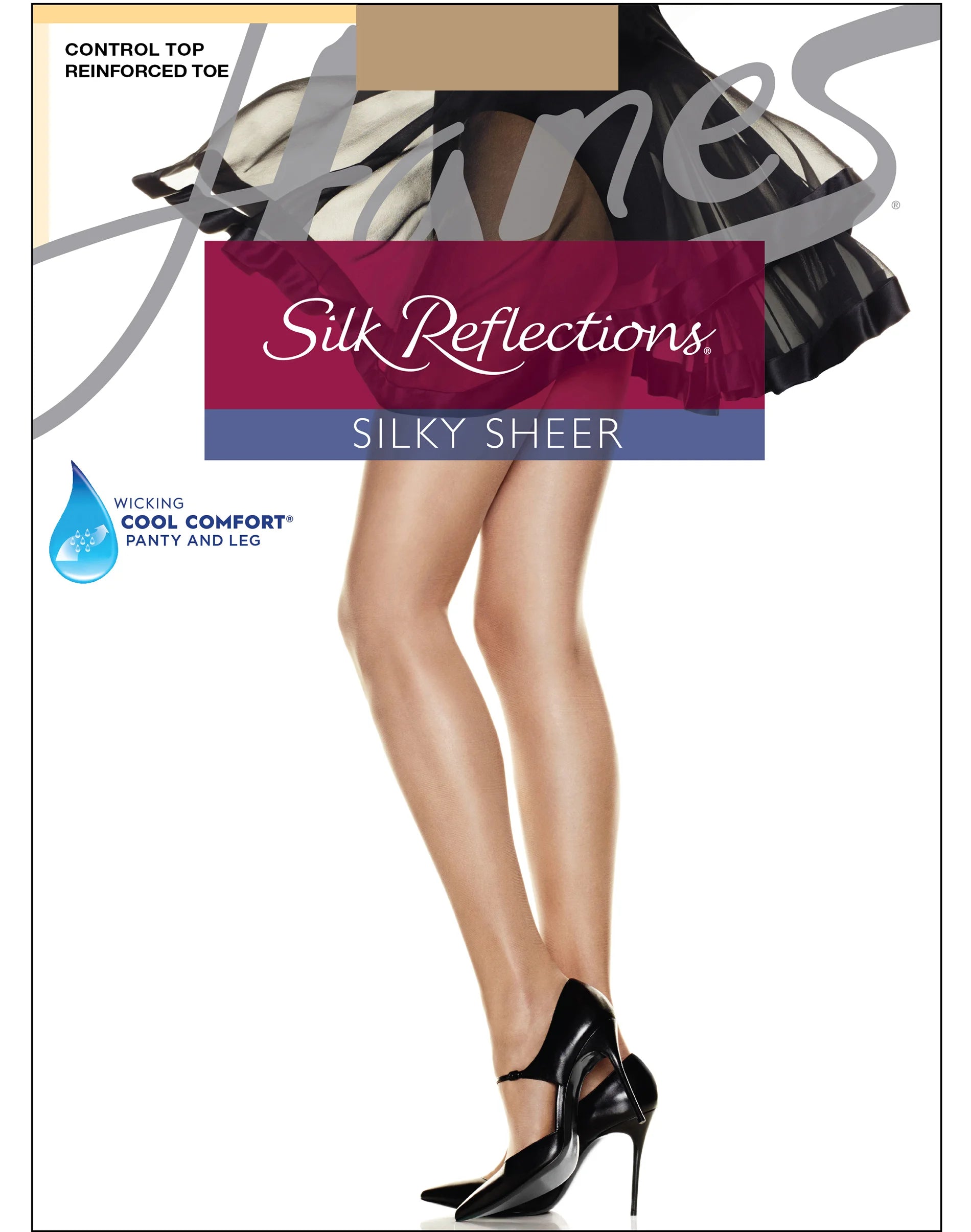 Weekend Offers That Amaze HANES SILK REFLECTIONS SILKY SHEER CONTROL TOP REINFORCED TOE #718
