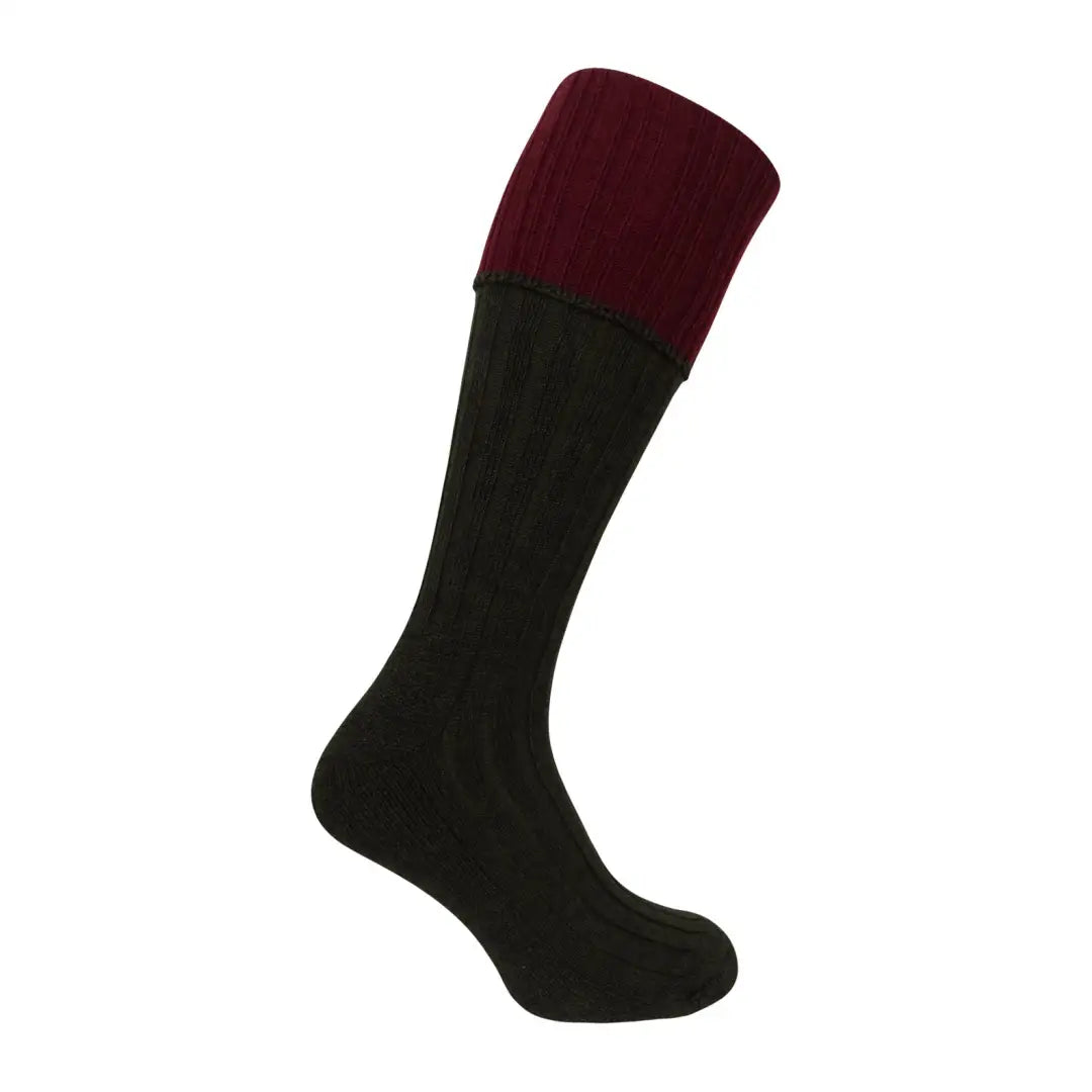 Act Now Hoggs of Fife 1901 Contrast Turnover Top Shooting Socks