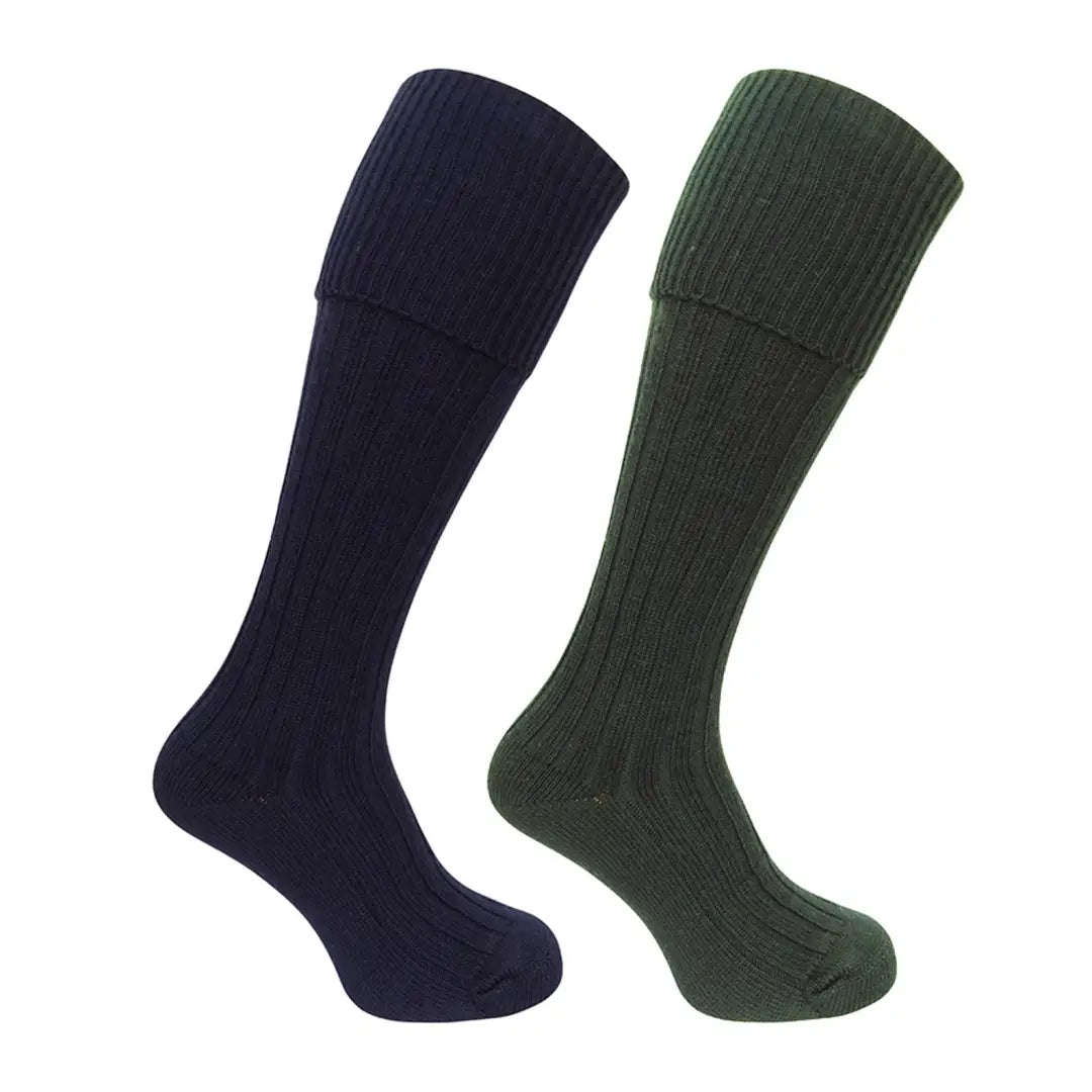 Weekend Deals That Sparkle Hoggs of Fife 1902 Plain Turnover Top Shooting Socks (Twin Pack)