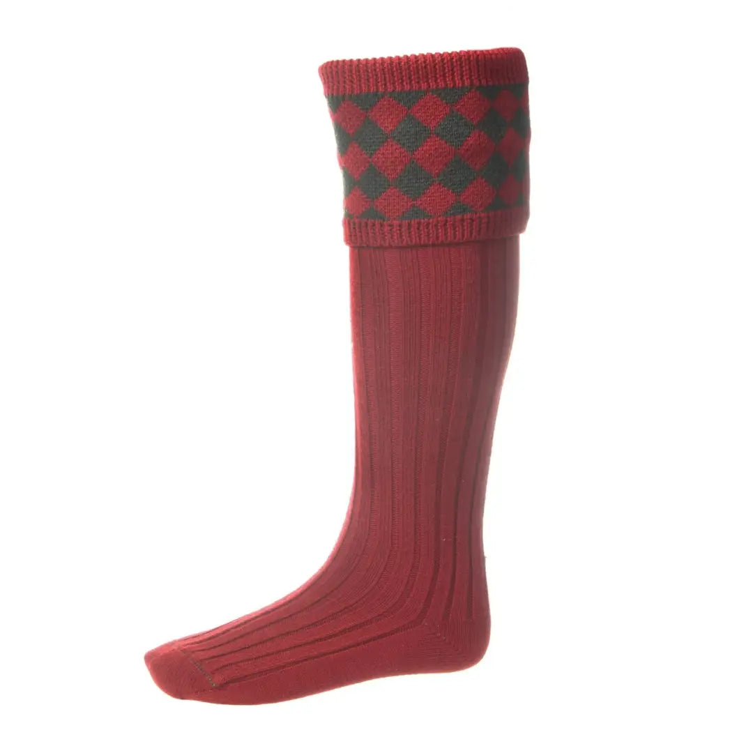 Unbeatable Deal House of Cheviot Chessboard Socks