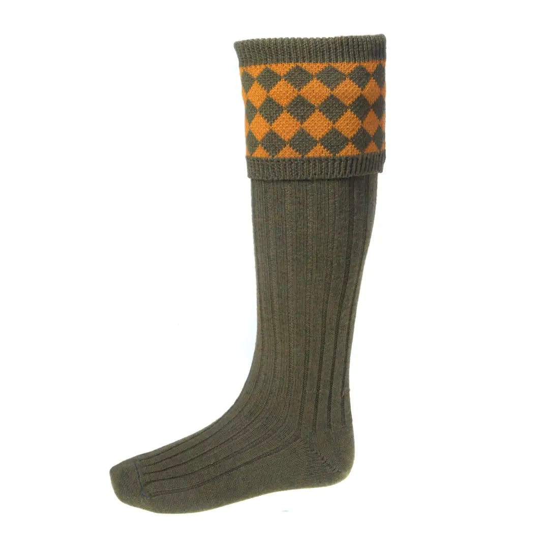 Online Exclusive House of Cheviot Chessboard Socks