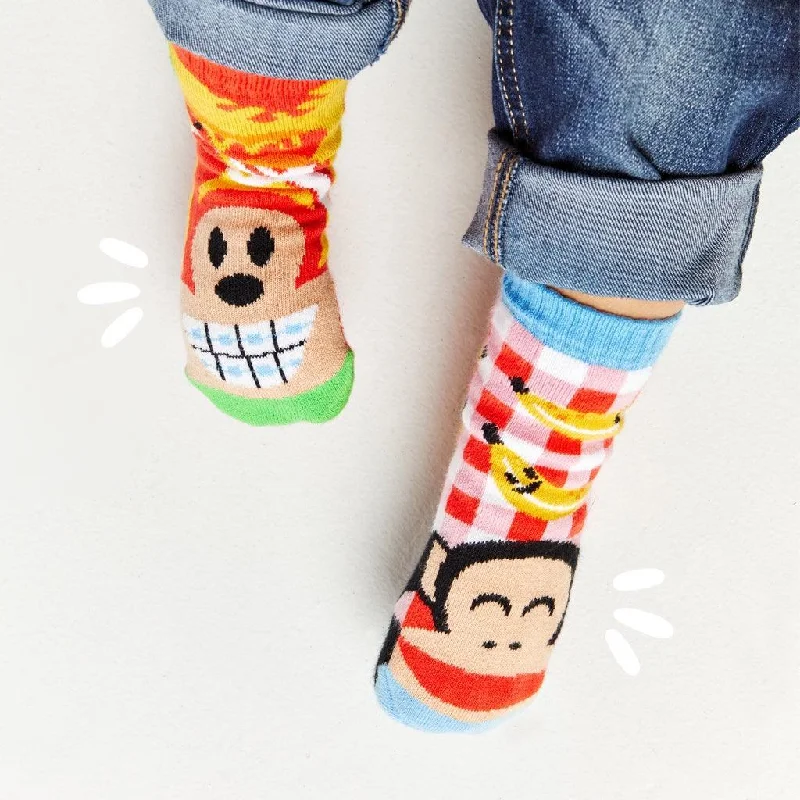 Weekend Discounts to Savor Julius & Bob | Paul Frank Limited Edition | Kids Socks | Mismatched Cute Crazy Fun Socks