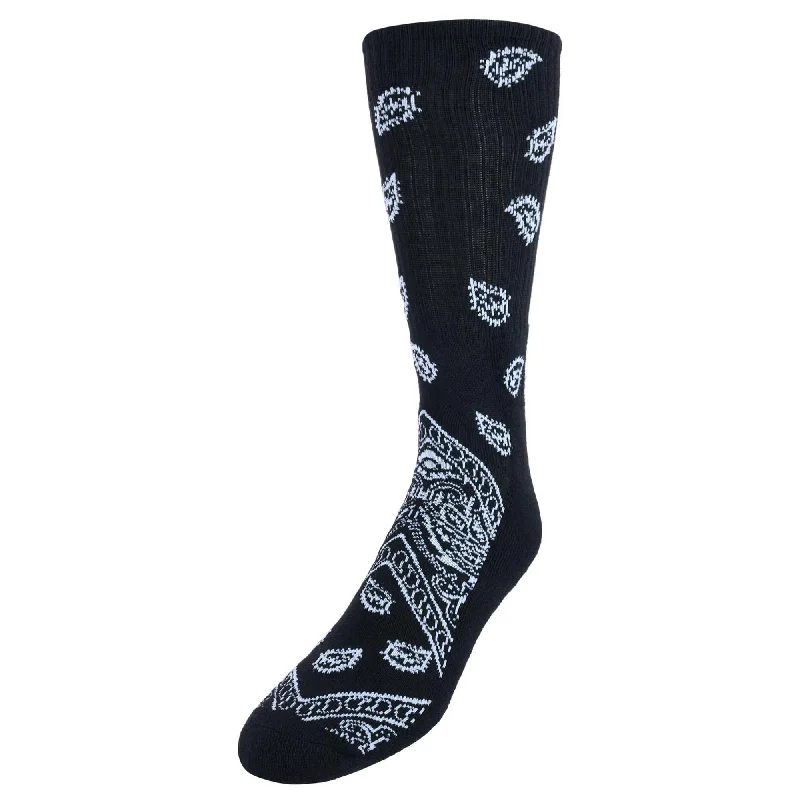 Now or Never CTM® Men's Asombroso Bandana Socks (1 Pair)