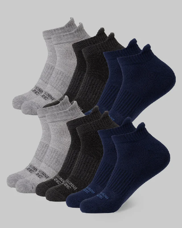 The Best Deal MEN'S 6-PACK COOL COMFORT ANKLE RUNNING SOCKS