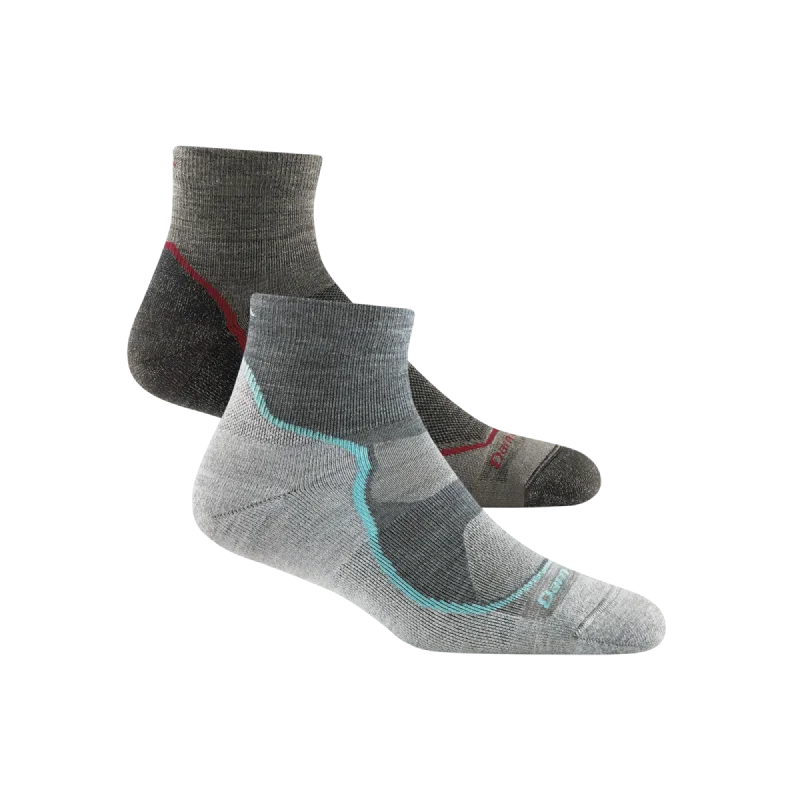 Quick Deals Men's and Women's Hiker 1/4 Sock 2-Pack