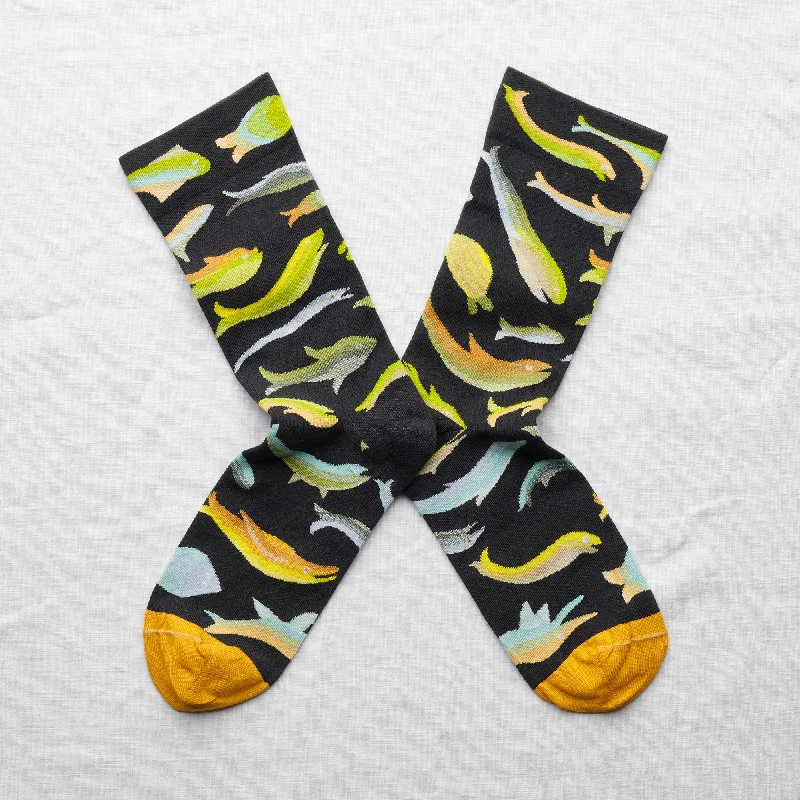 Now or Never Monde Flottant Fish Sock Dark