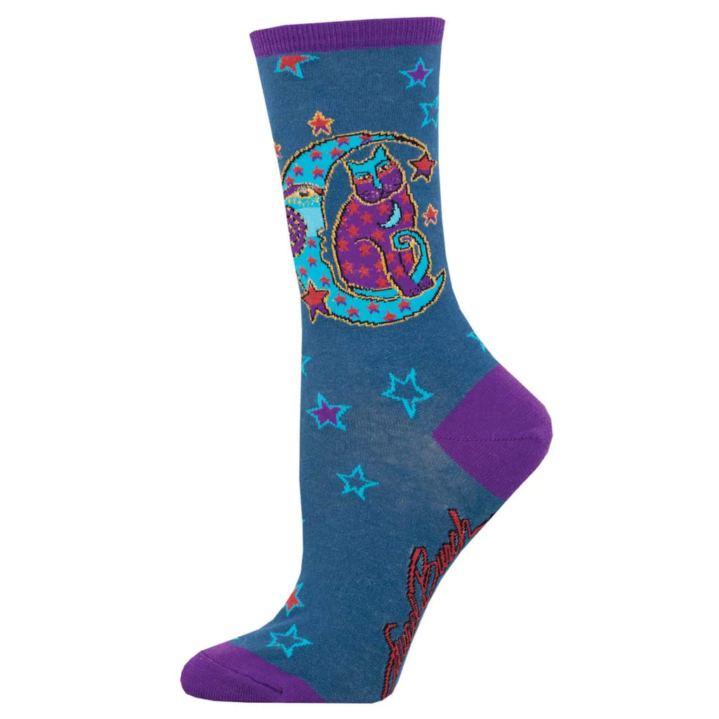 Extra Savings Moonside Cat | Laurel Burch | Women's Crew