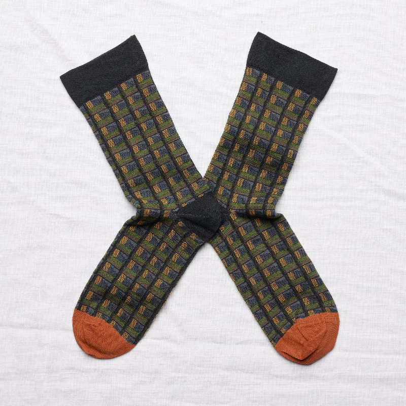 Weekend Offers That Impress Nabis Check Socks Dark