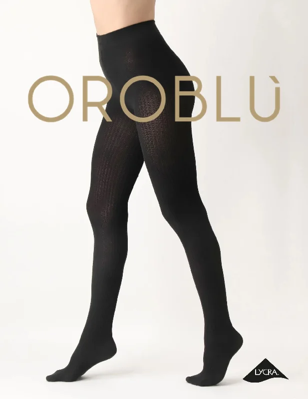 Weekend Deals You Can't Resist Oroblu Eco Sneaker Natural Rib Tight Black