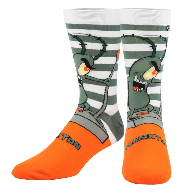 Low Cost "Plankton" Cotton Crew Socks by ODD Sox