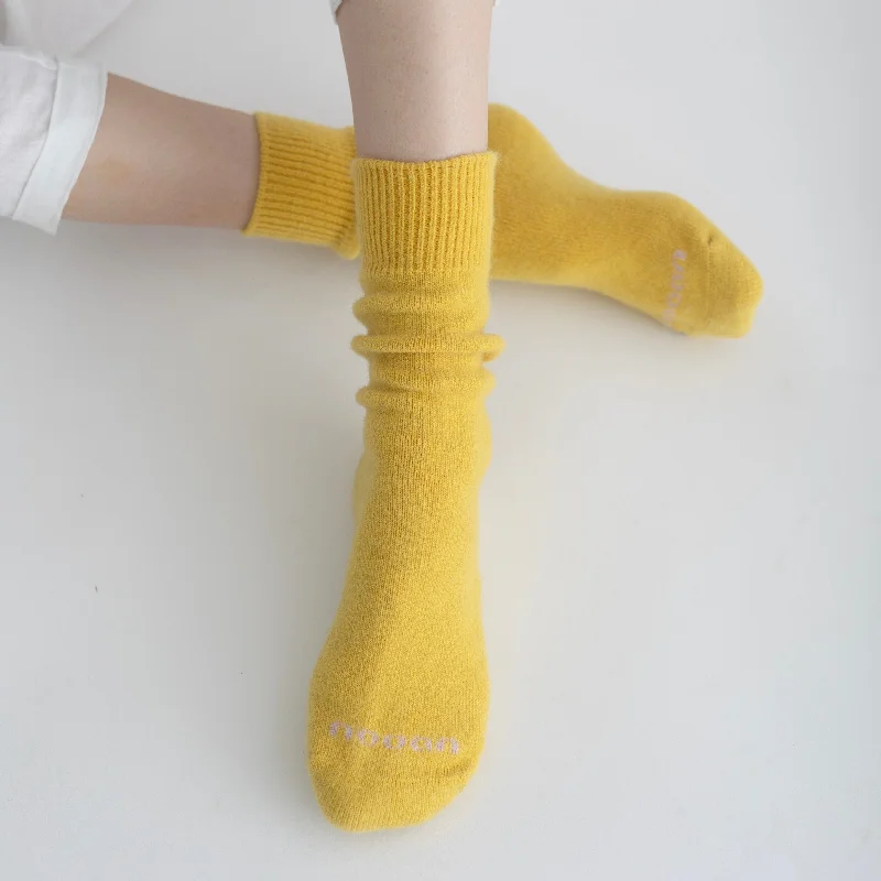Now or Never Possum Merino Wool PIHA Socks, Primrose