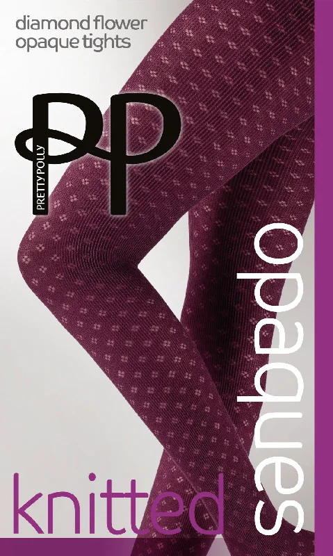 Weekend Deals That Spark Pretty Polly Small Diamond Flower Opaque Cotton Tights