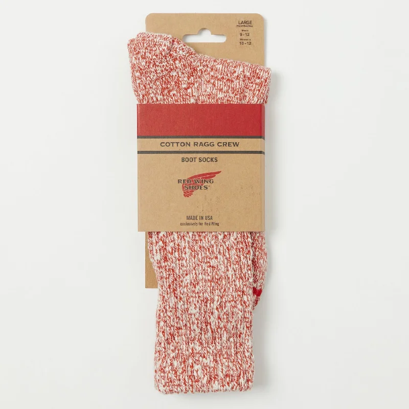 Deal of the Day Red Wing 97169 Cotton Ragg Crew Sock - Rust