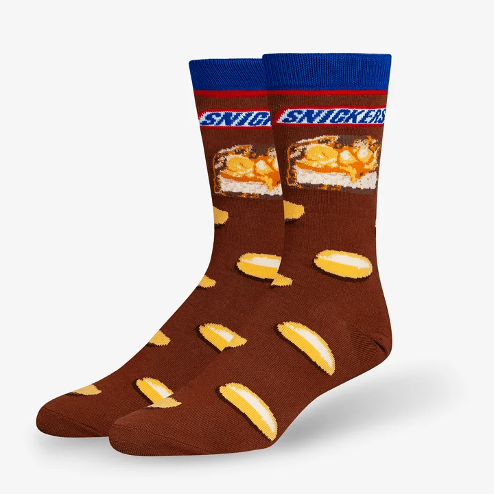 Price Slash Snickers Hungry Men's Crew Socks