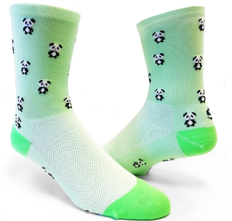 Weekend Deals That Dazzle SOS Tiny Panda Green 6-inch Cuff Socks