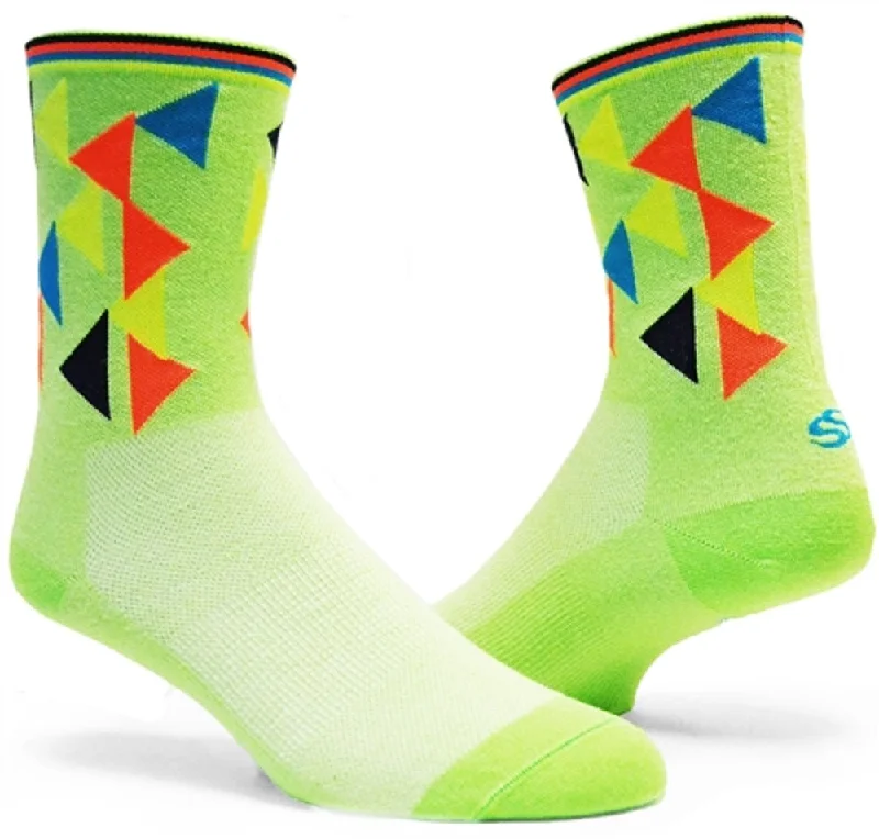 Weekend Offers That Shine SOS Tru Sole 200 Needle Coolmax Socks - GEO Green 5 Inch