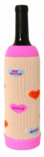 Weekend Bargains to Love SOS Valentine's Day Candy Hearts "Vino Calzino" Wine Sock
