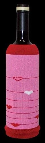 Weekend Discounts to Relish SOS Valentine's Day Heart Stripes "Vino Calzino" Wine Sock Weekend Discounts to Relish SOS Valentine's Day Heart Stripes "Vino Calzino" Wine Sock