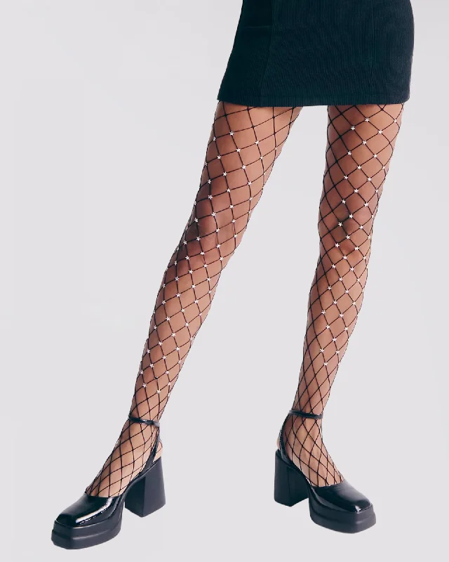 Low Cost Star Struck Fishnet Tights