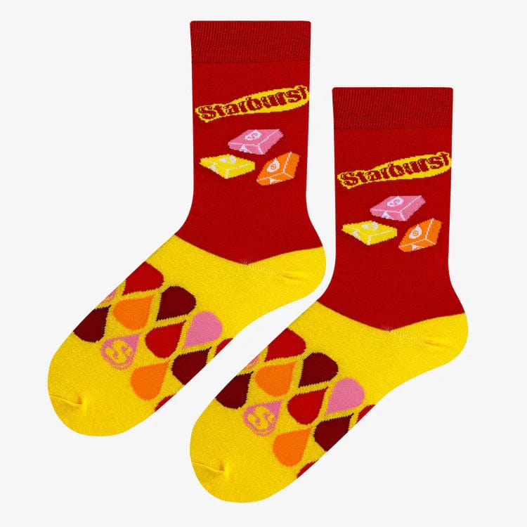 Overstock Sale Starburst Juicy Men's Crew Socks