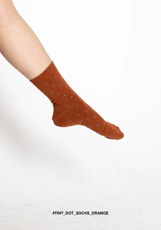 Weekend-Only Price Drops Tiny Dot Socks Orange