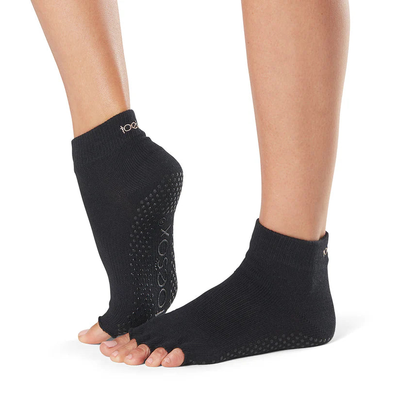Special Price TOESOX Grip Half Toe Ankle - Black
