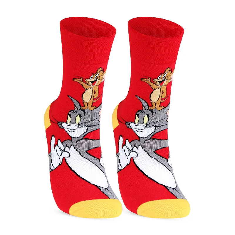 Weekend Specials to Delight Tom & Jerry Full Length Unisex Cotton Socks