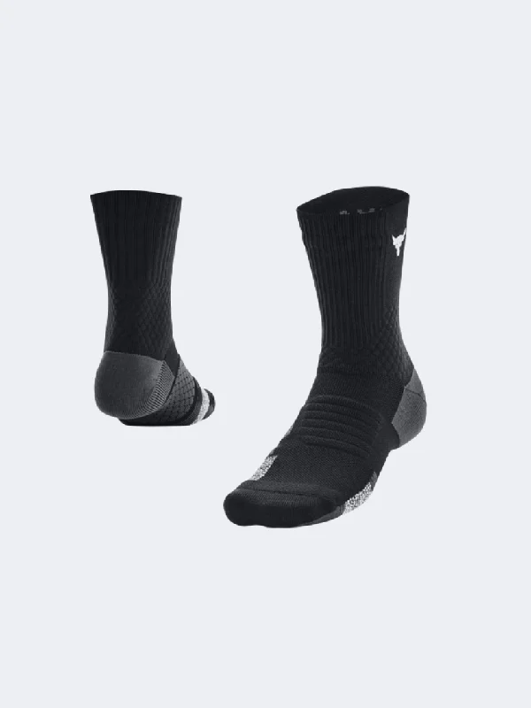 Weekend Bargains to Cherish Under Armour Project Rock Armourdry Playmaker Unisex Training Sock Black/Grey Weekend Bargains to Cherish Under Armour Project Rock Armourdry Playmaker Unisex Training Sock Black/Grey
