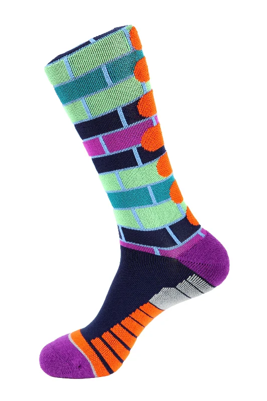 Buy Today Brick Stripe Athletic Socks
