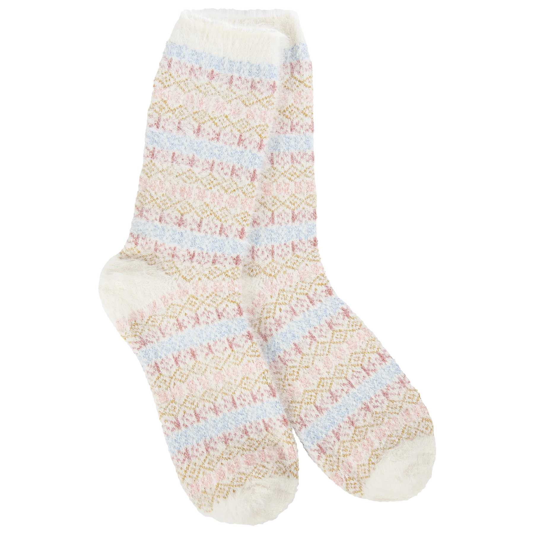 Celebrate the Weekend with Discounts Winter Stripe Feather | Women's Crew