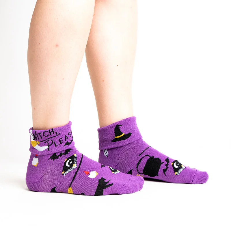 Best Seller Witch, Please | Women's Turn Cuff Crew