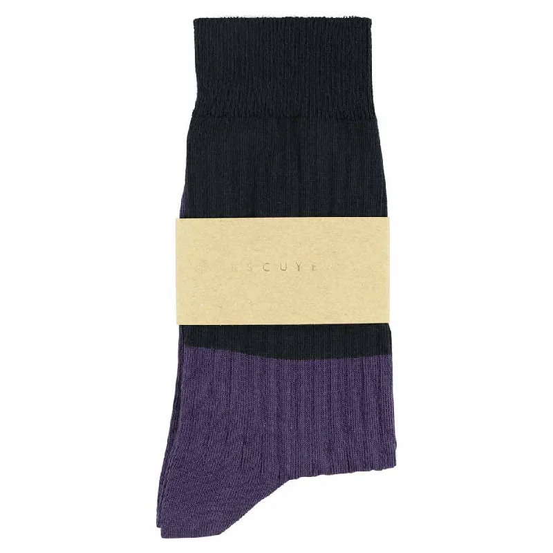 Weekend Discounts to Snag Women Block Socks - Carbon / Purple
