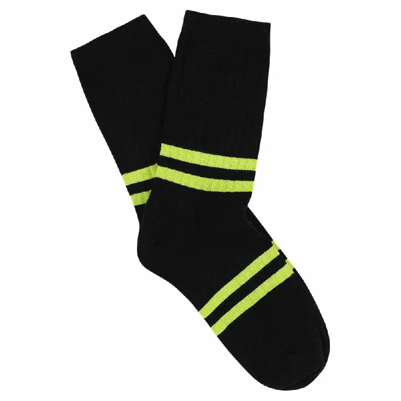 Weekend Offers That Dazzle Women Stripes Black / Lime