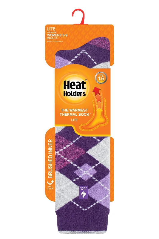 Weekend Discounts to Enjoy Women's Mahonia LITE™ Jacquard Argyle Long Socks