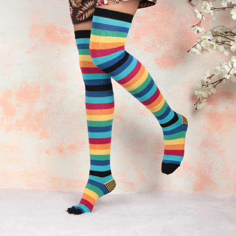Super Savings Knee High Socks - Rainbow Edition