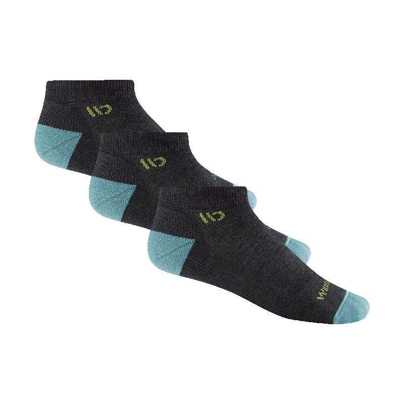Exclusive Offer Women's Solid Cushioned No Show 3-Pack